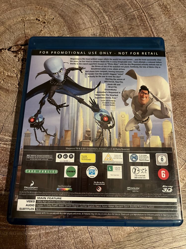 Megamind 3d  blu ray film wsparcie zbiórki