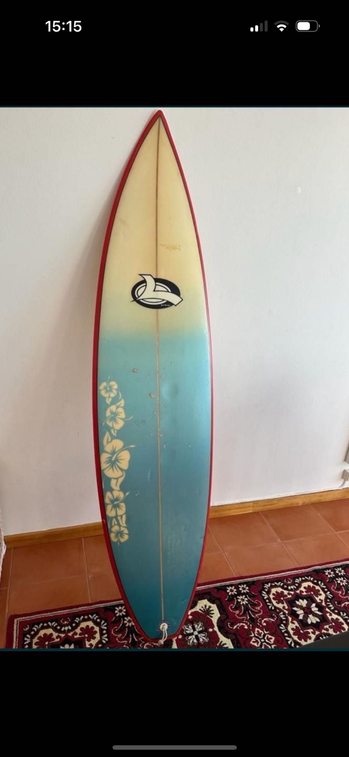 Prancha de surf feita sob encomenda com 3 quilhas !! 1,95x49,5 larg