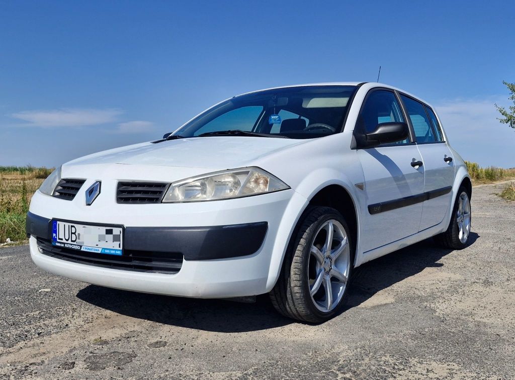 Renault Megane II 5 Drzwiowy 1.4B el. Szyby nowe OC i przeglad