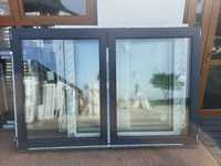 Okno nowe 2200 x 1420 trzy szyby Antracyt