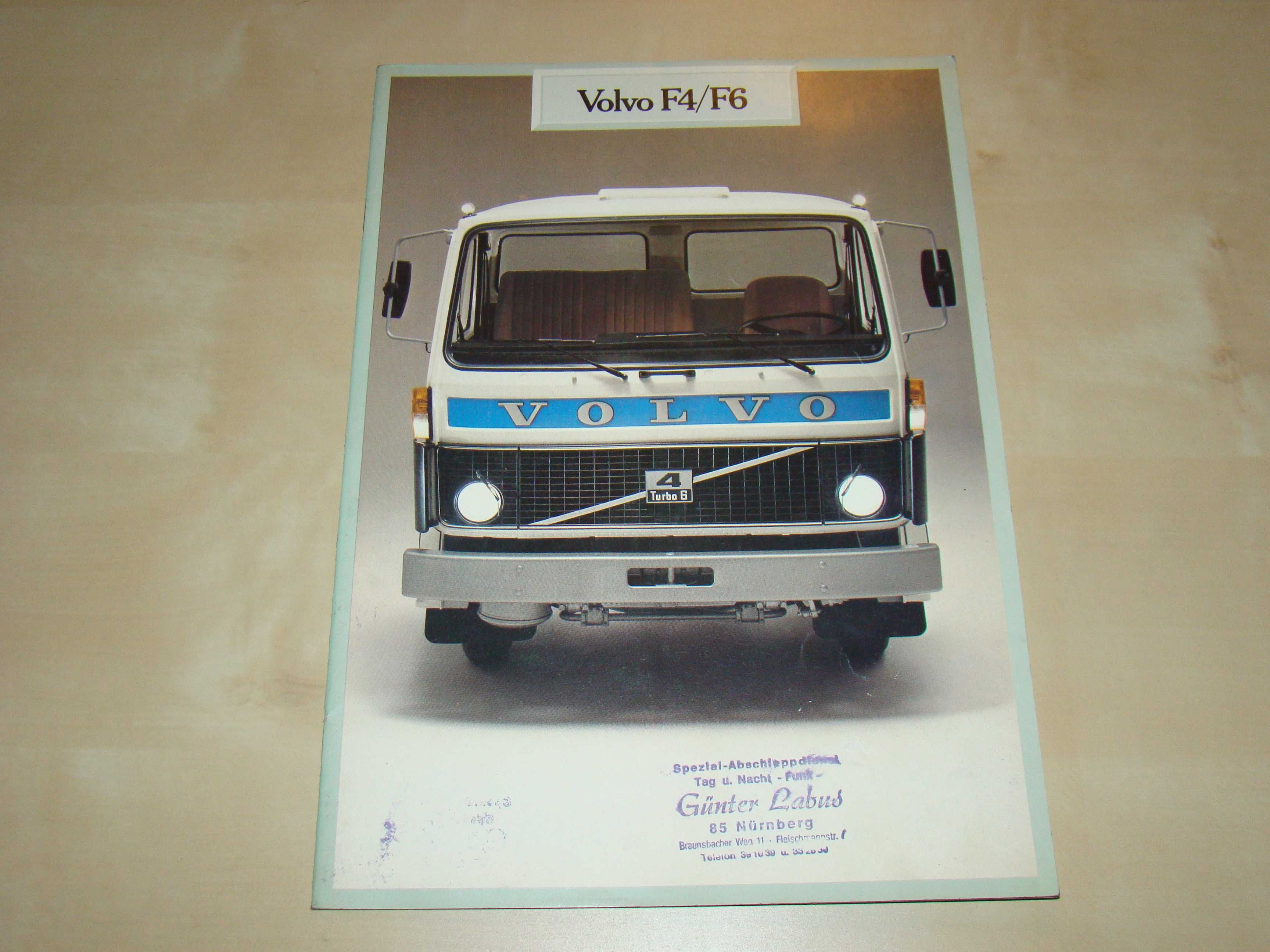 Prospekt Volvo F4/F6 1978