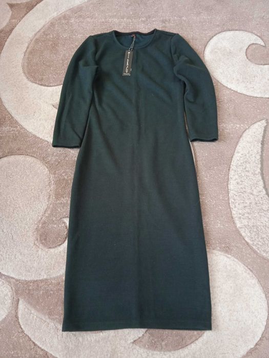 Плаття жіноче тепле  на осінь, зиму, весну. Туніка біла