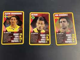 Top Trumps match football megastars karty Ibrahimovic Neymar Hernandez