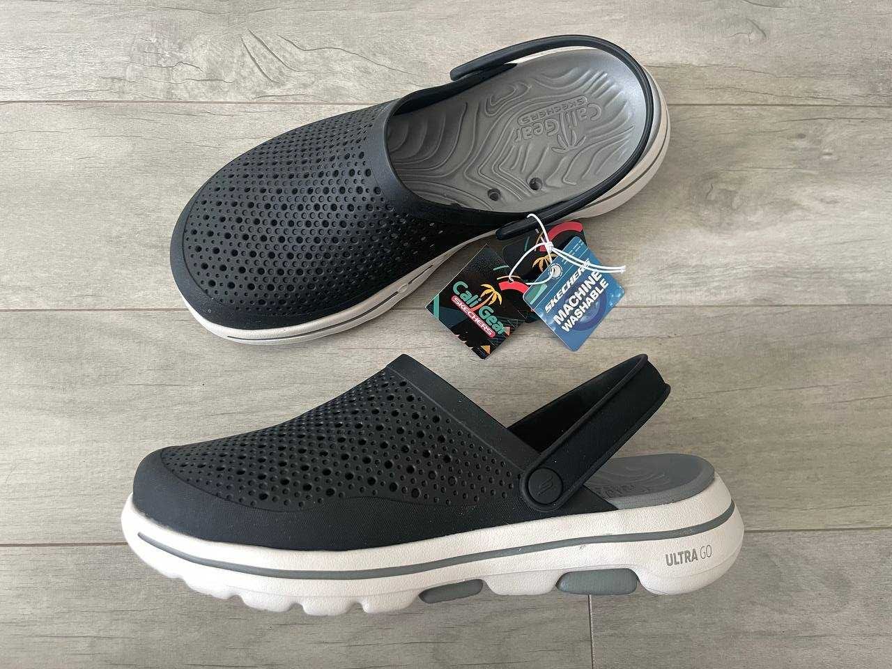 шлепанцы кроксы Skechers GOwalk Astonished оригинал 43,5р 243002 BKGY