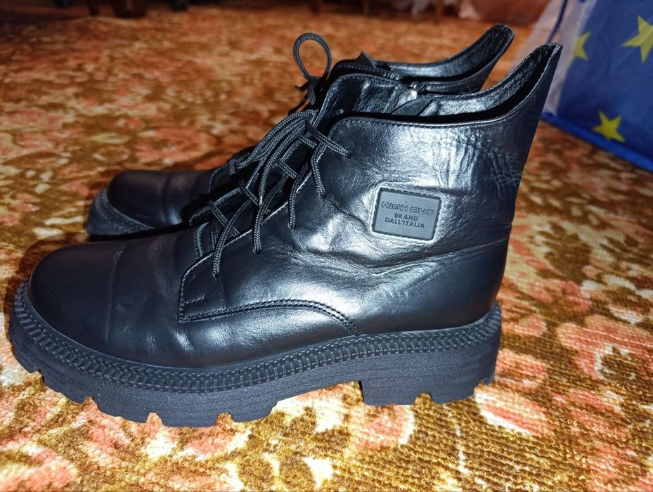 Женские зимние ботинки, натуральная кожа, 39 размер