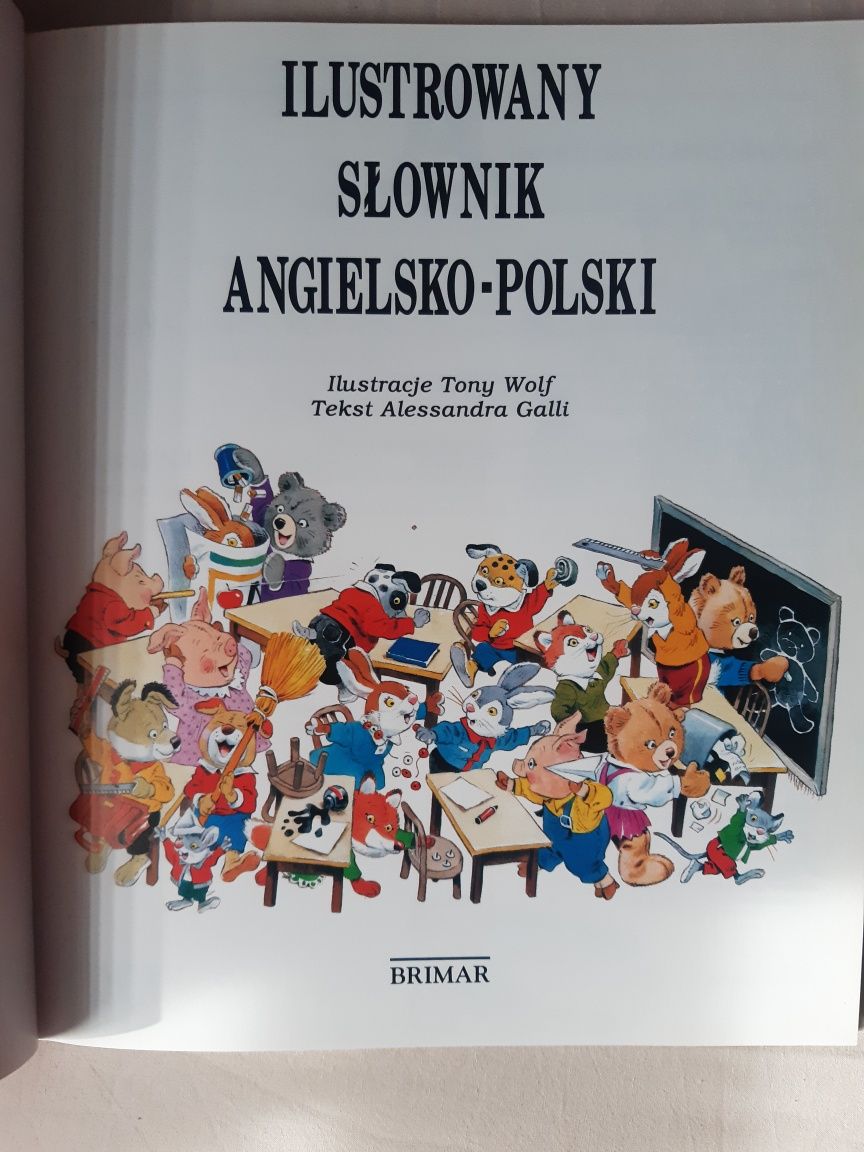 Ilustrowany słownik angielsko polski Tony Wolf