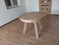 Stół Okrągły Loftowy Hikora Naturalna