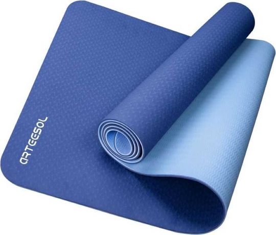 Arteesol Mata do fitness pilates niebieska 183 x 61 x 0,6 cm