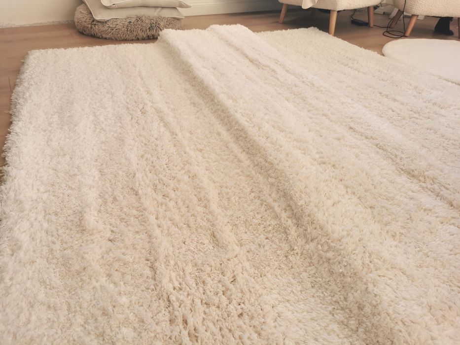Dywan floko zola Shaggy kremowy 200 cm x 280 cm