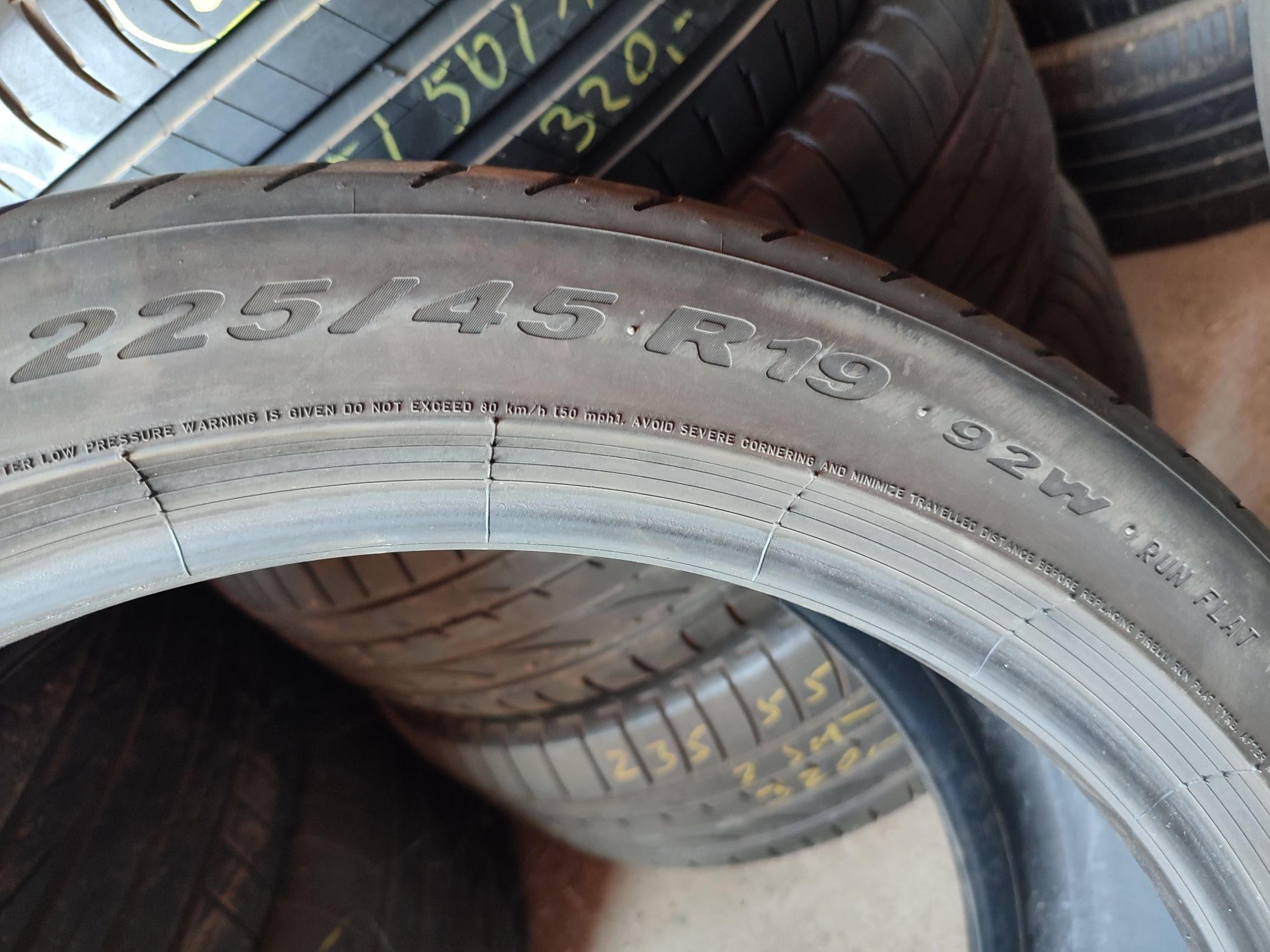 Dwie opony Pirelli P Zero RSC 225/45/19 92W