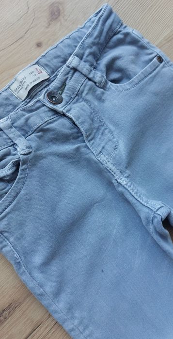 Spodnie jensy szare 110 Zara boys dżinsy elastyczne