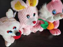 Мягкие игрушки зайчики