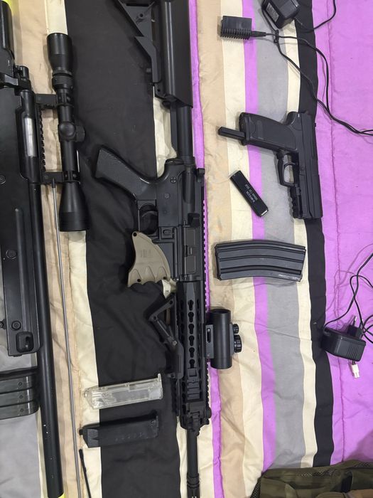 Vendo equipamento e armas de airsoft