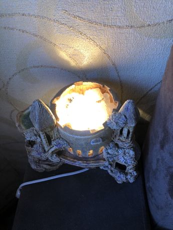 Солевой домик лампа