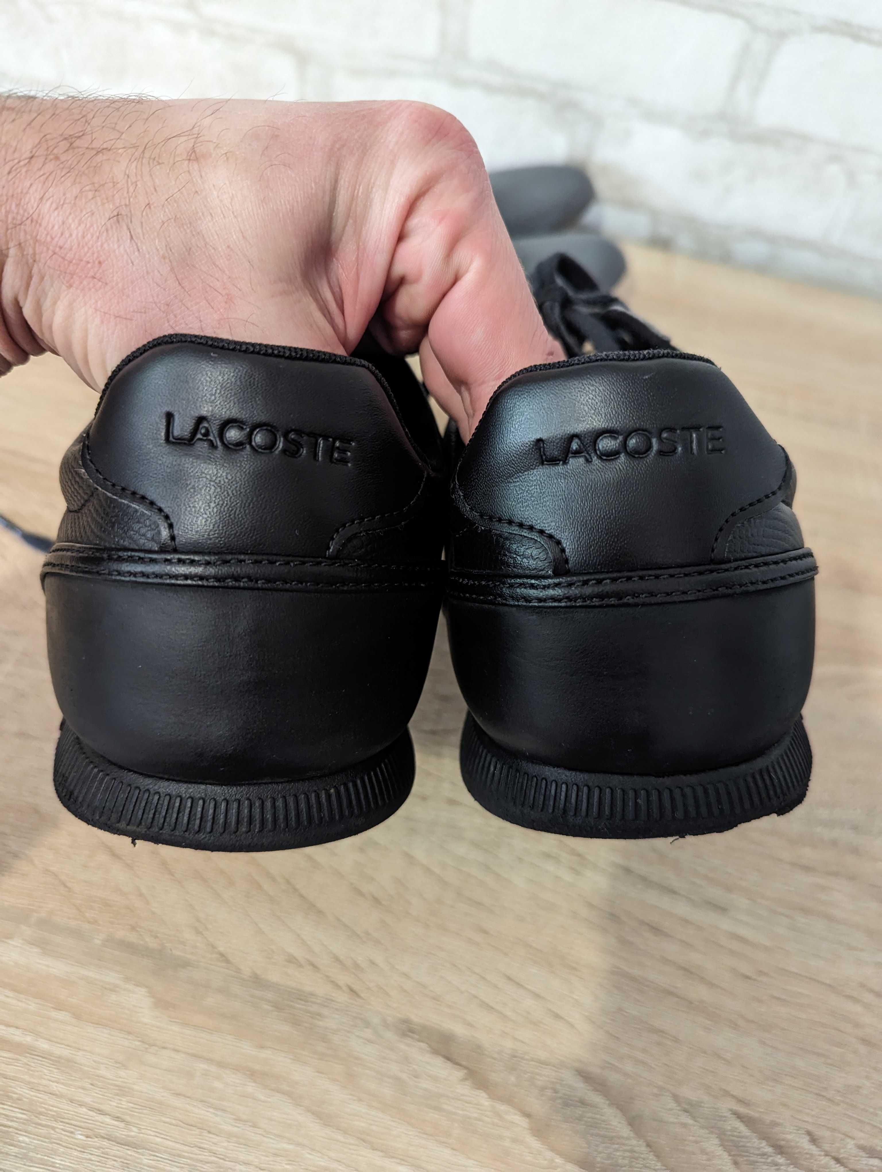 Мужские кожаные кроссовки Lacoste, размер 47(31 см.)