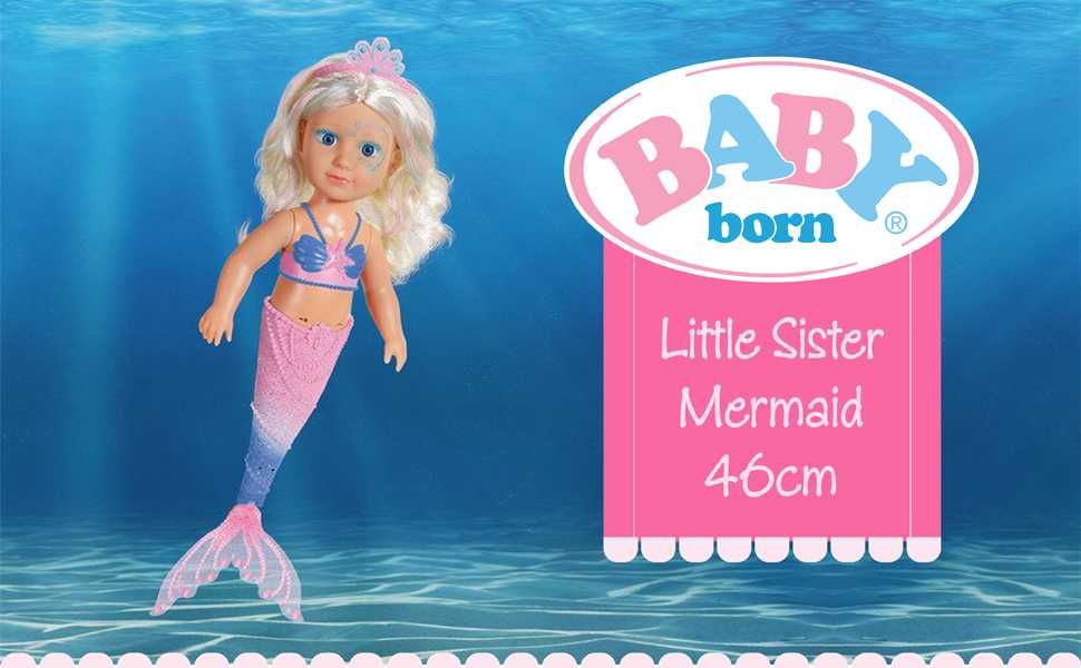 Беби Борн Русалка 46 см BABY born 830932 Little Sister Mermaid 830932