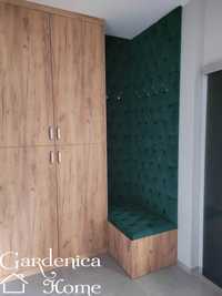 panel tapicerowany pikowany na wymiar zabudowa wnęki szafy