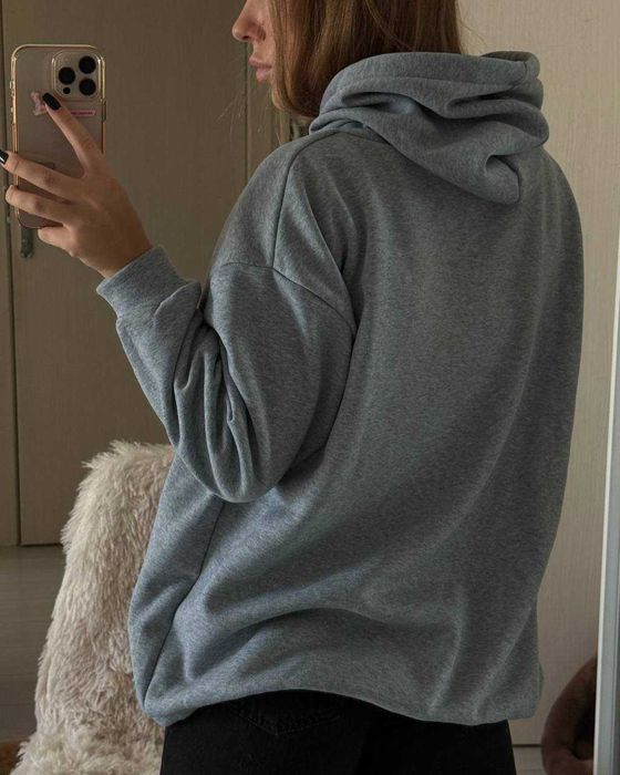 Женская худи Nike на флисе Кофта с капюшоном 42-46 S-M Универсал Зимня