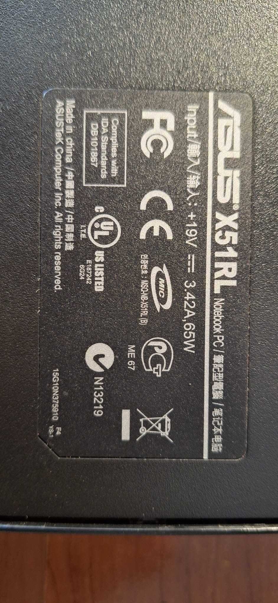 Portátil Asus X51RL para peças