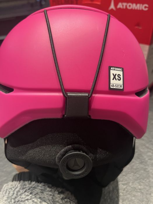 Kask narciarski dziewczecy rozowy Atomic 48-52