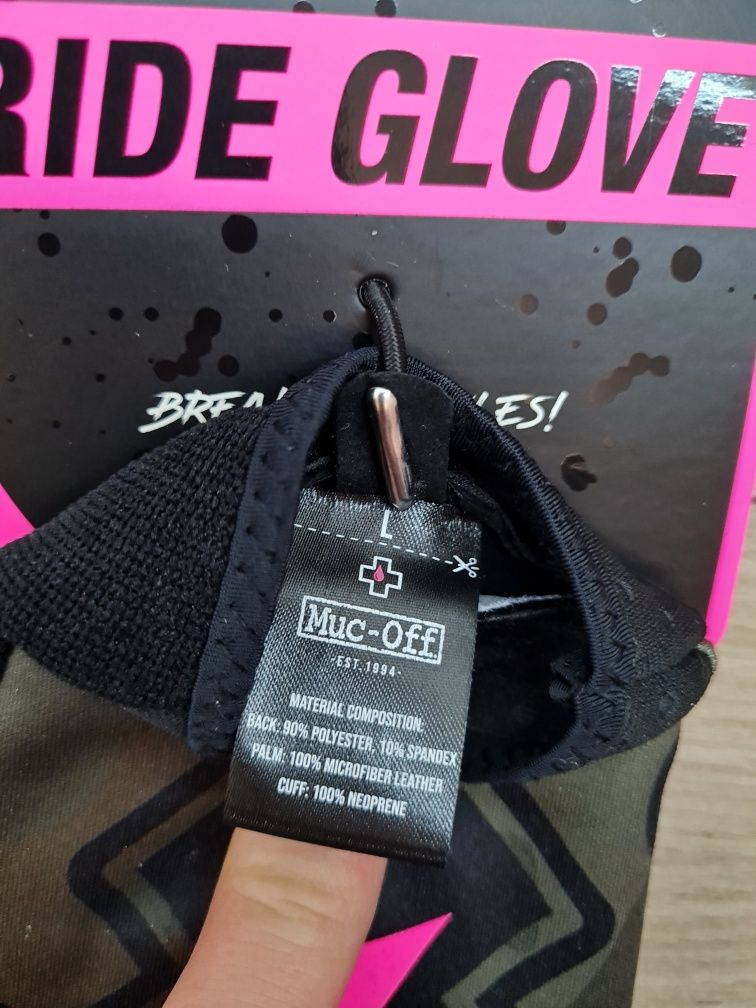 Muc-off ride gloves. вело перчатки, рукавиці велосипедні