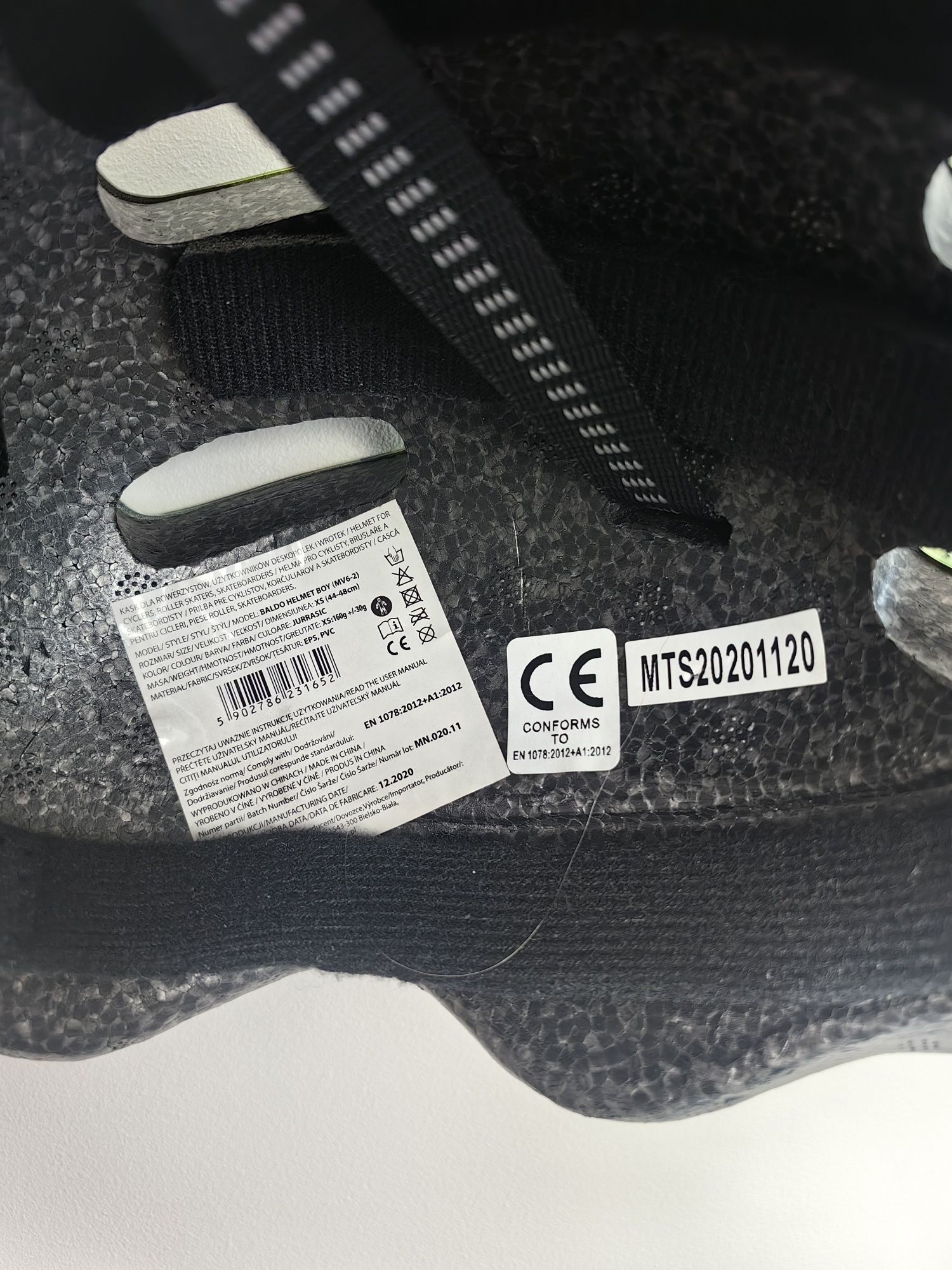 Kask rowerowy dziecięcy chłopięcy XS