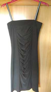 Czarna połyskująca sukienka S