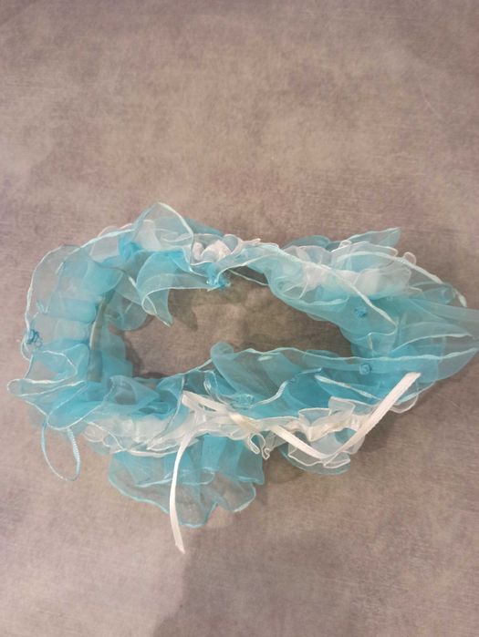 Підв'язка для нареченої блакитна