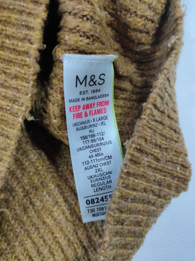 M&S Sweter męski Akryl r. XL