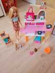 Lalka barbi salon spa dla Pieska