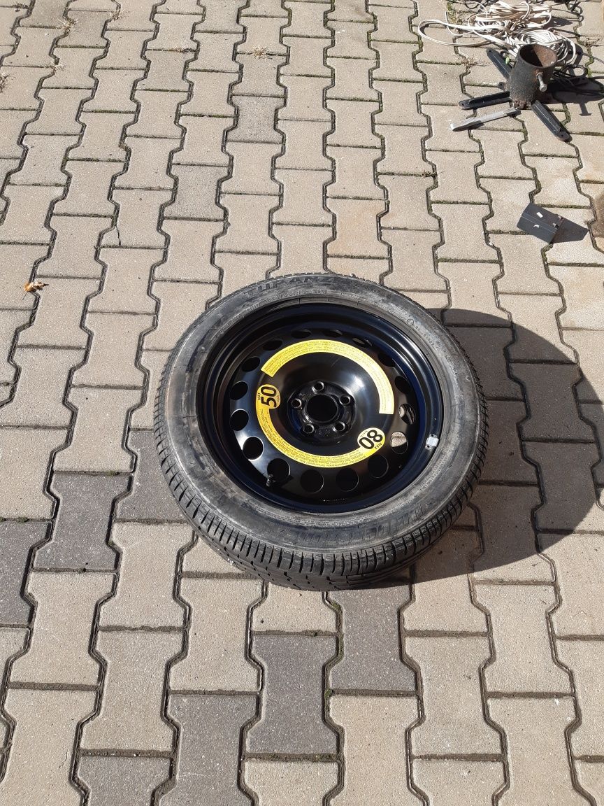 Koło 16 zapas nowe felga opona 5x100 vw golf bora seat leon toledo A3