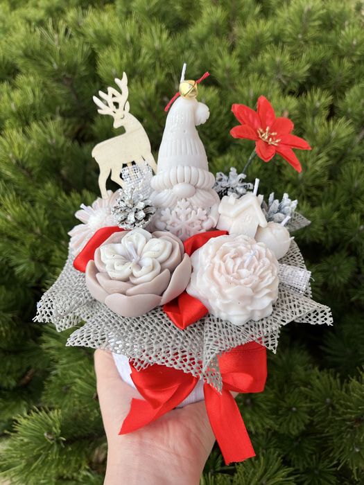 Świece sojowe, boxy, bukiety