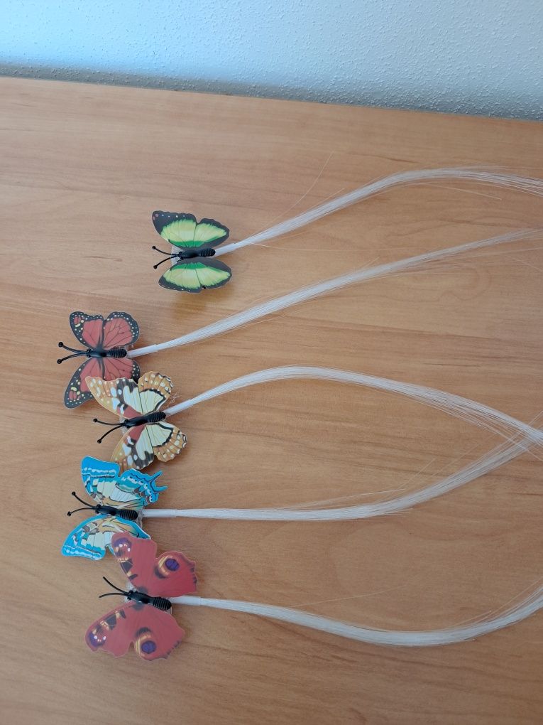 Spinki motylki 5 szt.nowe