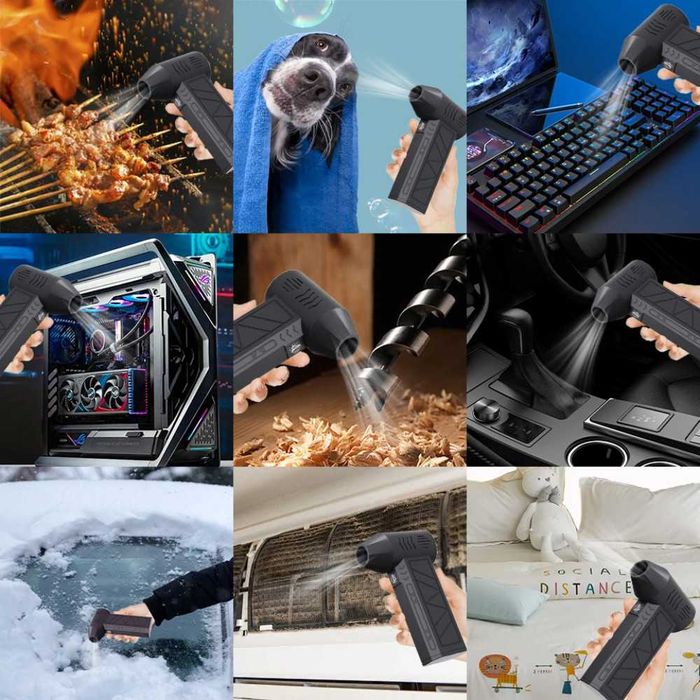 Міні турбовентилятор 5000мАч, від USB, ZY7400-SE/PRO