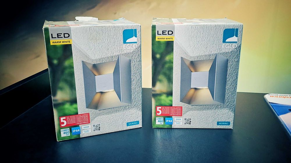SÓ 50 EUROS - 2x Luminária luz presença Jardim LEROY