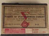 Pudełko po płytkach fotograficznych Lumiere Furowicz 1904 klisza