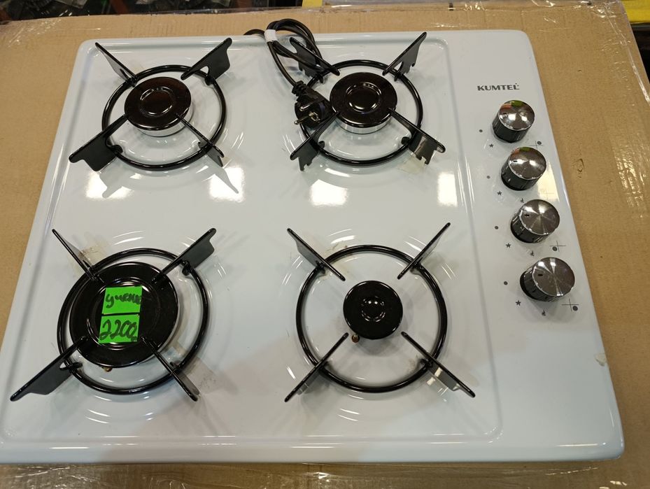 Уценка Настольная плита газовая Производства Турция белый