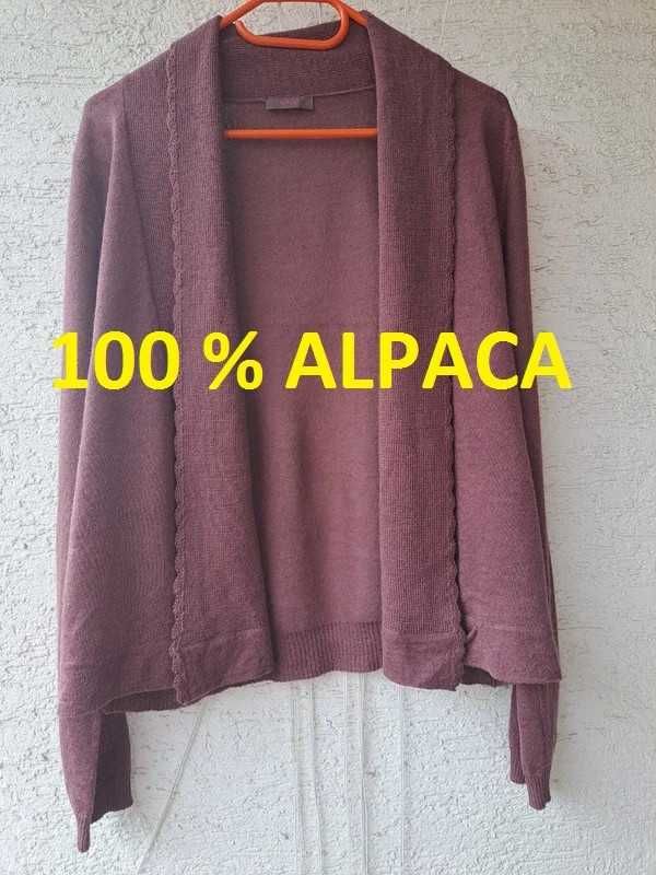 sweter kardigan 100 % alpaka / alpaca WRAP