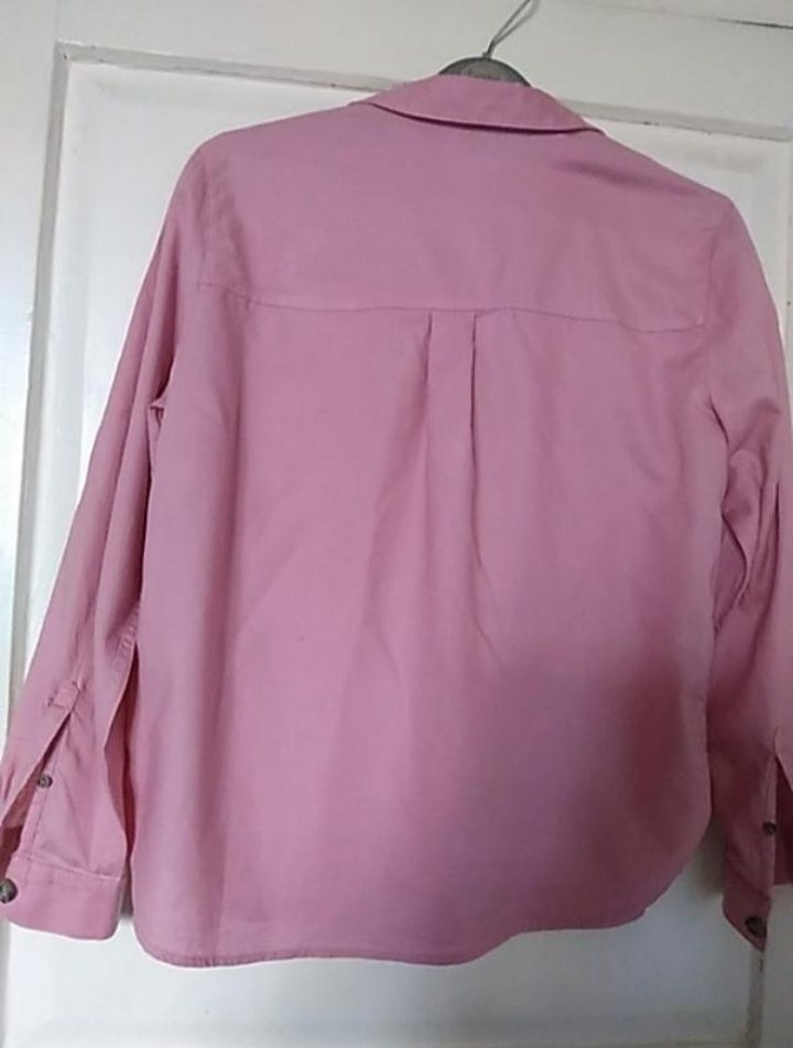 Хлопок рубашка розовая женская 12