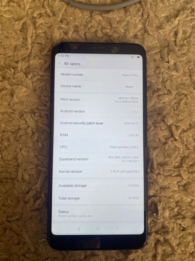 Redmi 5plus китайська прошивка