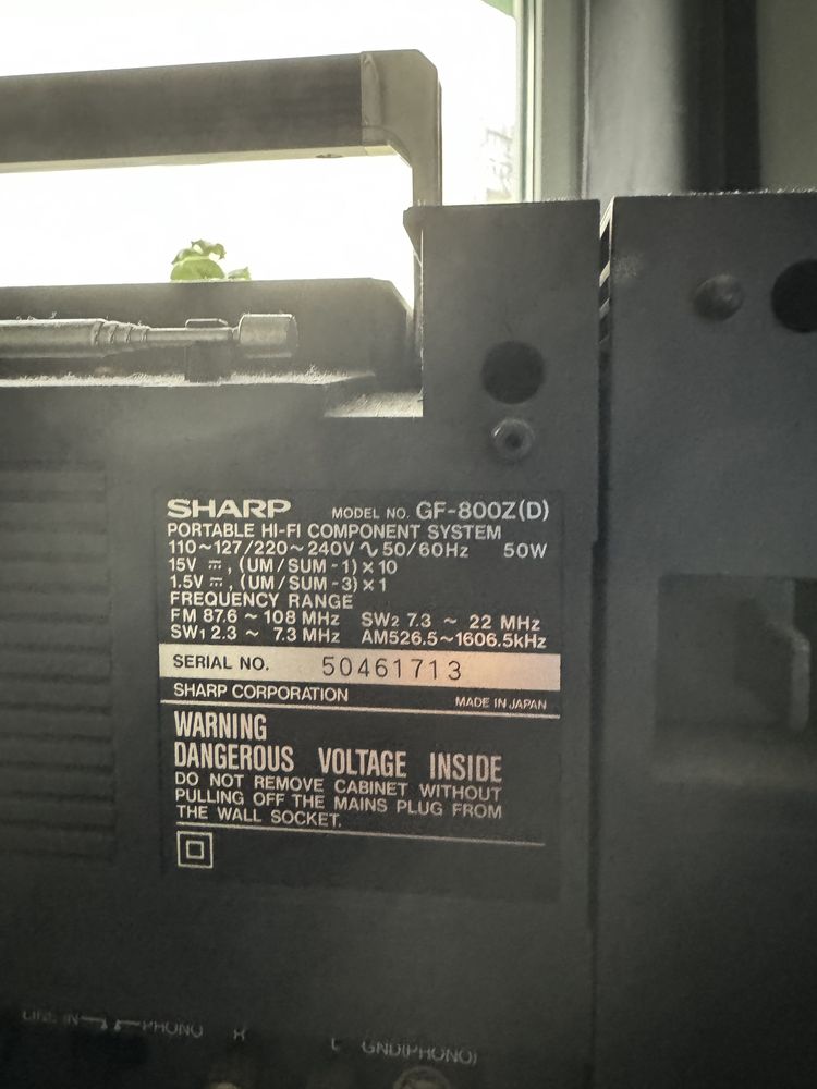 Radio Sharp-800Z