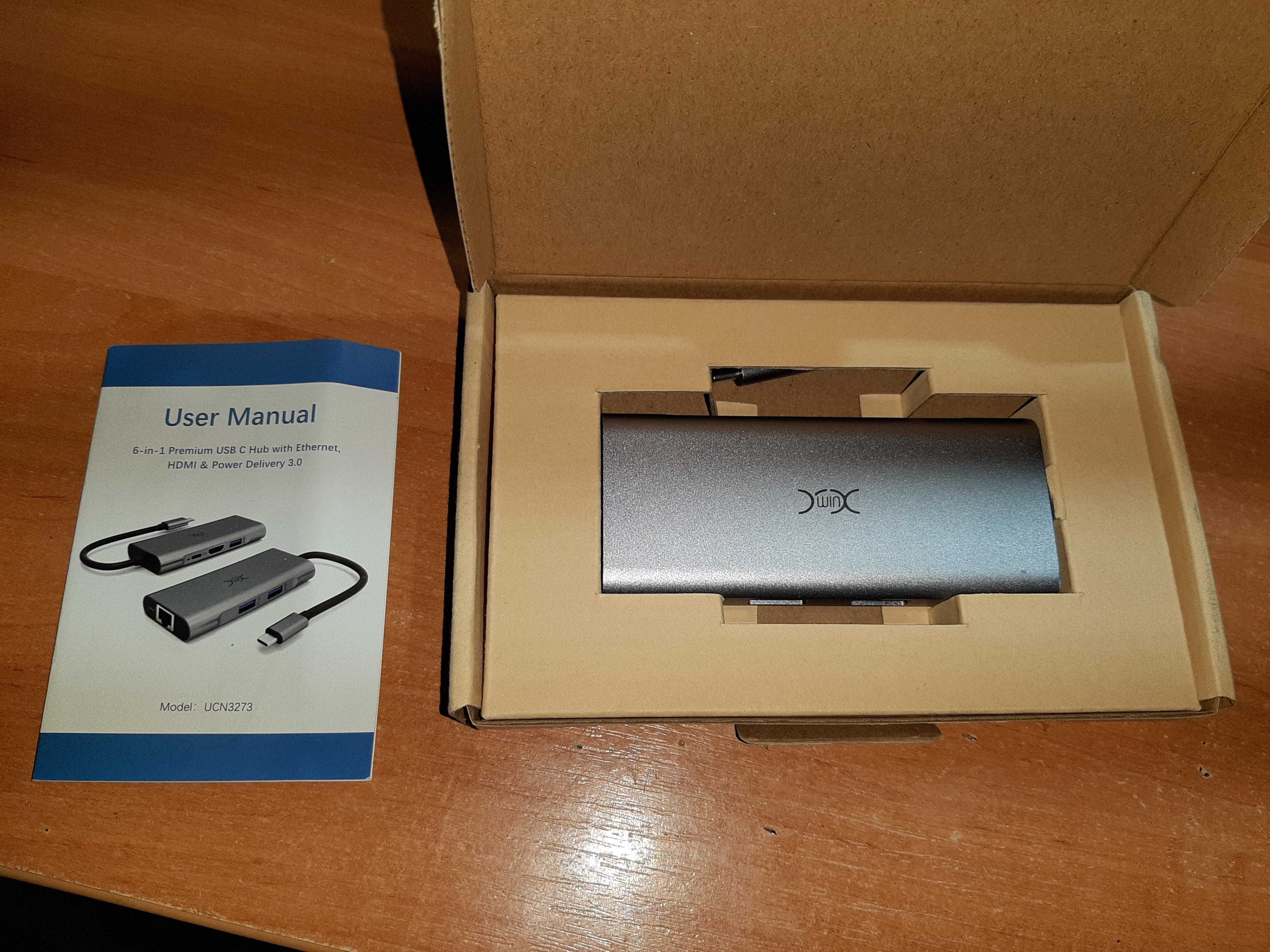 USB C Hub, UtechSmart 6 In 1 USB C to HDMI Adapter with 1Gb Ethernet
