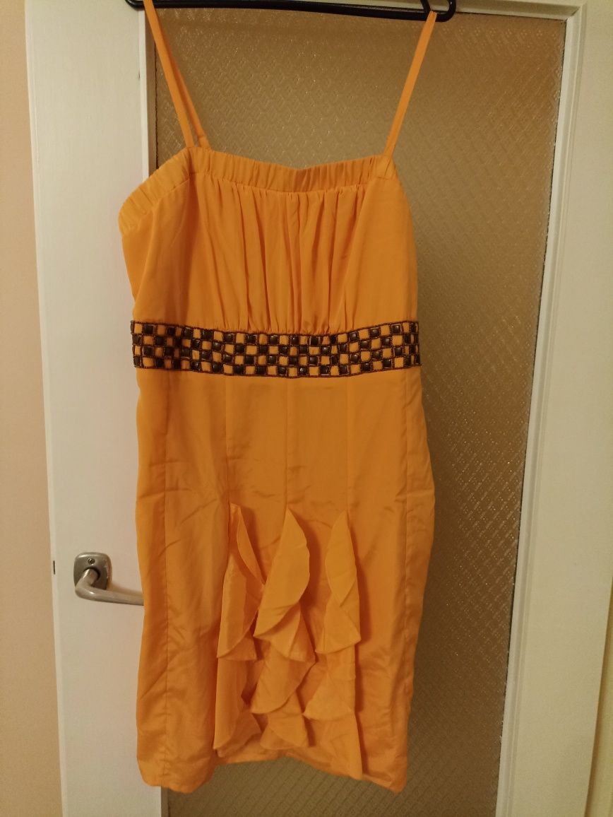 Pomarańczowa sukienka rozmiar 46