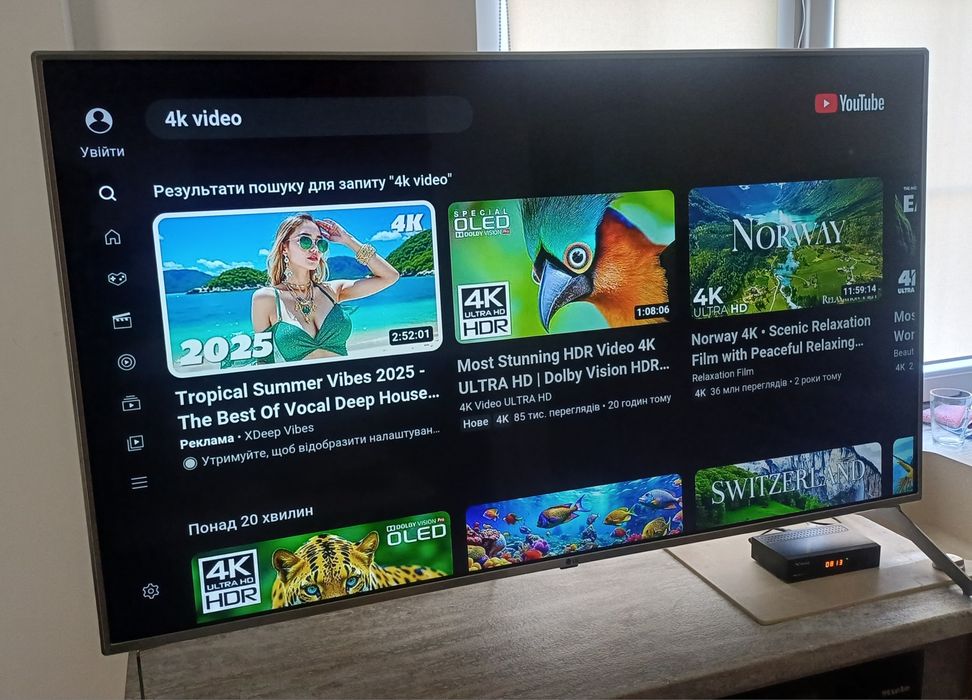 Smart TV Wi-Fi 4K ULTRA HD LG 55UJ6519 web OS телевізор 55 дюймів