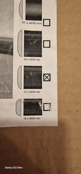 Listwa ozdobna czarna