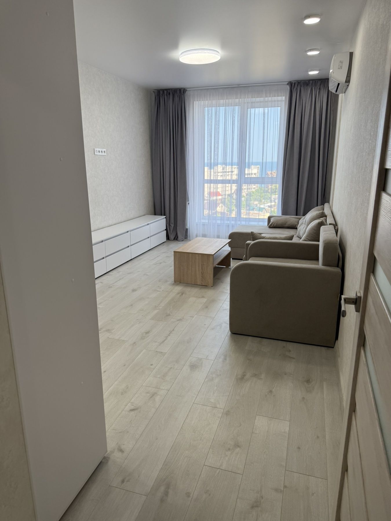 ‼️1 комн.первая линия моря,50м,котел