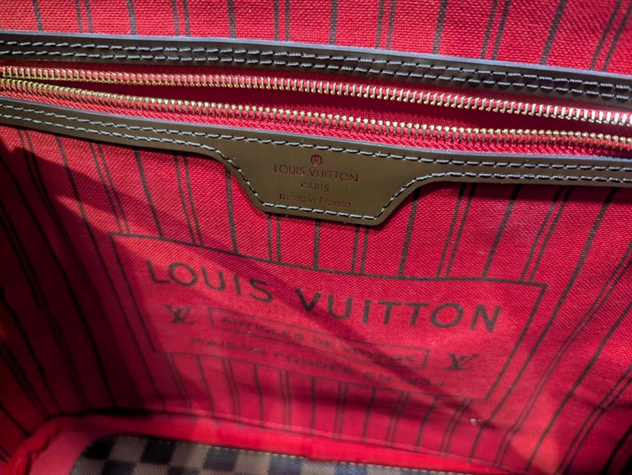 Torebka Louis Vuitton Neverfull MM potwierdzenie zakupu