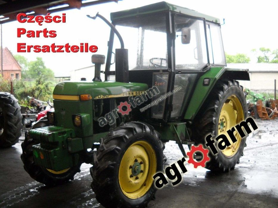 John Deere 2030 części, skrzynia biegów, silnik