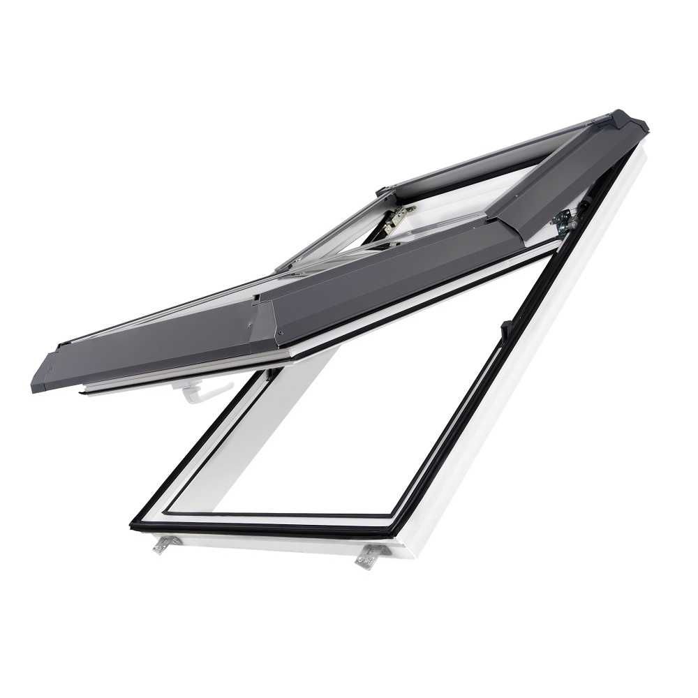 Plastikowe Okno Dachowe 78x98 cm Skyfens SUPRO Triple PVC