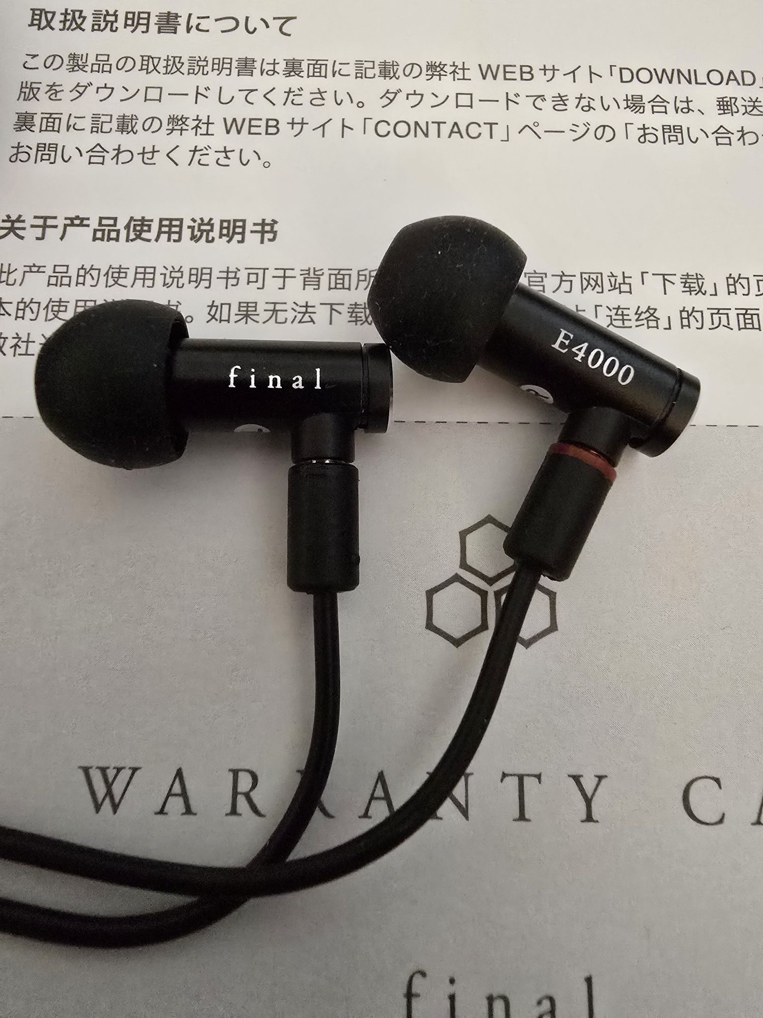 Final audio E4000 + Linsoul Tripowin Zonie IEM Cable 4.4